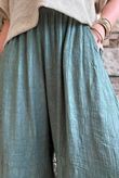 Lalli Damask Classic Tapered Barrel Leg Pant Khaki